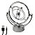 Pendulo de Newton Orbital Cinético USB Movimento Perpetuo Decoração de Mesa Geek Nerd - Imagem 2