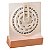 Calendário Permanente Decorativo de Mesa Com Base de Madeira e Amostrador Branco - Imagem 4