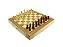 Jogo de Xadrez e Damas 2 em 1 Profissional Hoyle Games Tabuleiro Grande 29x29CM Peças Em Madeira Com 2 Gavetas - Imagem 1