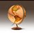 Globo Terrestre Geográfico Decorativo Iluminado Bivolt Colombo 30cm Tecnodidattica Base de Madeira - Imagem 2