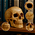 Enfeite Decorativo Cabeça Crânio Caveira Realista Min 6CM Presente Halloween Anatomia Óssea - Imagem 5