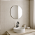Espelho Base de Acrílico Redondo Multiuso 25CM Decorativo Com Adesivo Dupla Face - Imagem 3