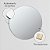 Espelho Base de Acrílico Redondo Multiuso 25CM Decorativo Com Adesivo Dupla Face - Imagem 5