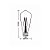 Lâmpada LED Filamento Vintage ST 64 4W Âmbar E27 Taschibra - Imagem 3