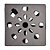 Grelha Quadrada Rotativa Para Caixa Sifonada 9,4 x 9,4 Cromado Astra - Imagem 1