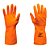 Luva para Mão Multiuso Látex Orange Tamanho 9/G Kalipso - Imagem 1