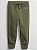 Calça de Moletom Infantil GAP Flanelada com Cós Ajustável e Punho Canelado - Verde Militar - Imagem 1