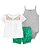 Conjunto Carter’s 3 Peças – Body + Blusa + Short com Elástico nas Pernas - Floral - Imagem 1