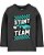 Camiseta OshKosh, manga longa, em algodão - Stunt Team - Imagem 1