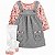 Conjunto Carter's - Vestido, camiseta e meia-calça - Coelhinho - Imagem 1