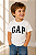 Camiseta GAP, manga curta, em algodão - Branca - Imagem 1