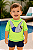 Camiseta de banho Carter's, com proteção solar UPF 50+ - Preguiça Neon - Imagem 1