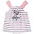 Conjunto Tommy Hilfiger Infantil – Blusa Listrada com Laço + Short Rosa - Imagem 3