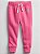 Calça de Moletom Infantil GAP Flanelada com Cós Ajustável e Punho Canelado - Rosa - Imagem 1