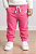 Calça de Moletom Infantil GAP Flanelada com Cós Ajustável e Punho Canelado - Rosa - Imagem 1