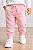 Calça de Moletom Infantil GAP Flanelada com Cós Ajustável e Punho Canelado - Rosa Claro - Imagem 1