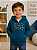 Agasalho Infantil GAP de Moletom Flanelado com Capuz, Zíper Frontal e Bolso Canguru - Azul - Imagem 1