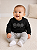 Agasalho Infantil GAP de Moletom Flanelado e Gola Redonda - Black - Imagem 1