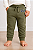 Calça de Moletom Infantil GAP Flanelada com Cós Ajustável e Punho Canelado - Verde Musgo - Imagem 1