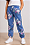 Calça de Moletom Infantil GAP Flanelada com Cós Ajustável e Punho Canelado - Floral - Imagem 1