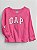 Camiseta GAP, manga longa, em algodão - Logo Tie Dye - Imagem 1