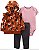 Conjunto Carter's de inverno - Agasalho, body e legging - Floral - Imagem 1