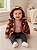 Conjunto Carter's de inverno - Agasalho, body e legging - Floral - Imagem 1