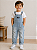 Jardineira OshKosh Infantil Menino Original Jeans Listrada Clássica - Imagem 1
