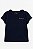 Camiseta Clássica Tommy Hilfiger, manga curta, em algodão - Marinho - Imagem 1