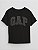 Camiseta GAP, manga curta, em algodão - Preta - Imagem 1