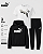Conjunto Moletom e Camiseta Puma - Preto/ Branco/ Prata - Imagem 2