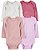 Kit de bodies Carter's - 4 bodies manga longa - Suave - Imagem 1