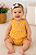 Romper / Macacão Carter’s em Algodão, com Botões – Lacinhos/ Amarelo - Imagem 1