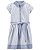 Vestido Evasê Carter´s Listrado - Branco/ Azul - Imagem 1