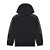 Moletom Puma Flanelado, com capuz, Infantil - Preto com logo branco - Imagem 3