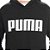 Moletom Puma Flanelado, com capuz, Infantil - Preto com logo branco - Imagem 2