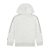 Moletom Puma Flanelado, com capuz, Infantil - Cinza com logo preto - Imagem 3
