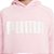 Moletom Puma Flanelado, com capuz, Infantil - Rosa com logo branco - Imagem 2