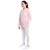 Moletom Puma Flanelado, com capuz, Infantil - Rosa com logo branco - Imagem 4