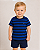 Camiseta Baby Tommy Hilfiger Infantil Estampada Logo Bordado Original - Azul - Imagem 1