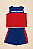 Conjunto Puma - camiseta e short esportivo - Azul, Vermelho e Branco - Imagem 1