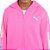 Conjunto Puma - Agasalho esportivo, calça legging e Camiseta - Preto/ Rosa Neon/ Branco - Imagem 3