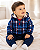 Conjunto Carter's de inverno - Agasalho, body e calça - Xadrez - Imagem 1