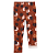 Legging de Inverno Carter's, Forrada de pelúcia - Floral/ Marrom - Imagem 1