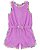 Romper Carter's, tecido absorvente - Floral/ Lilás - Imagem 1