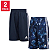 Conjunto Adidas - 2 shorts esportivas - Cinza e Azul - Imagem 2