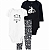 Conjunto Carter's - 2 bodies e calça - Preto/ Branco - Imagem 1