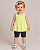 Conjunto Carter's - Bata e bermudinha jeans extra macia - Imagem 1