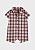 Romper Carter's gola polo - Xadrez/ marrom - Imagem 1