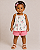 Conjunto Carter's - bata e short - Rosa/ Floral - Imagem 1